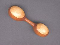 Mahogany & Maple Baby Rattle