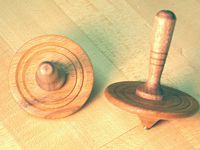 Mahogany Spinning Tops