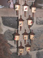 Bird house ornament group